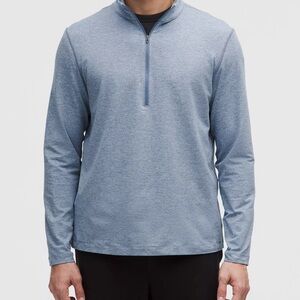 Lululemon Men’s XXL Soft Jersey Half Zip Pullover - Light Blue
